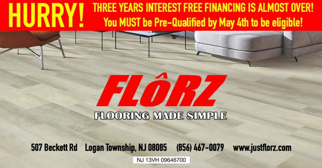 Interest free financing, flooring delco, flooring south jersey