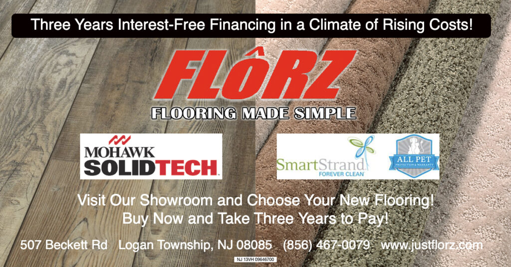 New Floors, Three Years Interest Free, Interest Free Financing, Carpet, Hardwood, Luxury Vinyl, Flooring South Jersey, Delco Flooring