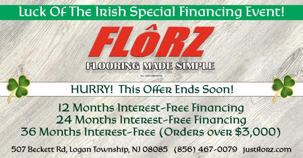 Interest-free special financing, flooring south jersey, flooring showroom near me