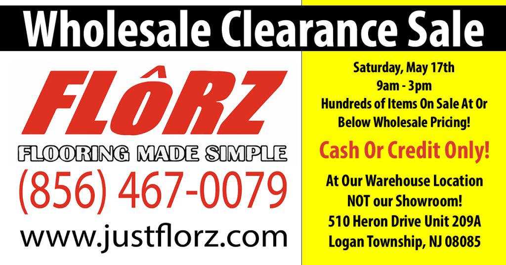 Wholesale flooring, flooring clearance, clearance sale, flooring south jersey