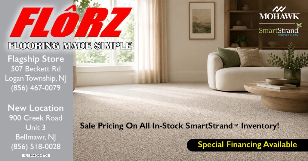 Florz Flooring Made Simple, Floorz, Flooring South Jersey, Mohawk SmartStrand