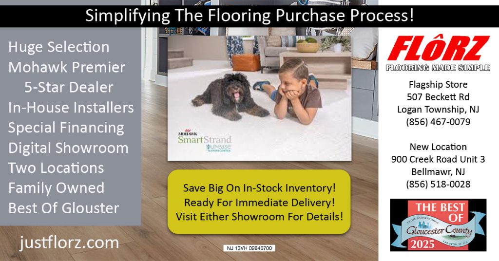New flooring, florz flooring made simple, simplifying the flooring purchase process, flooring south jersey