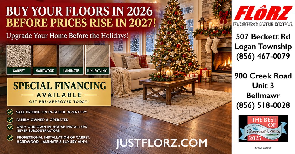 Pre-Holiday Flooring Sale, Flooring Made Simple, Flooring South Jersey.